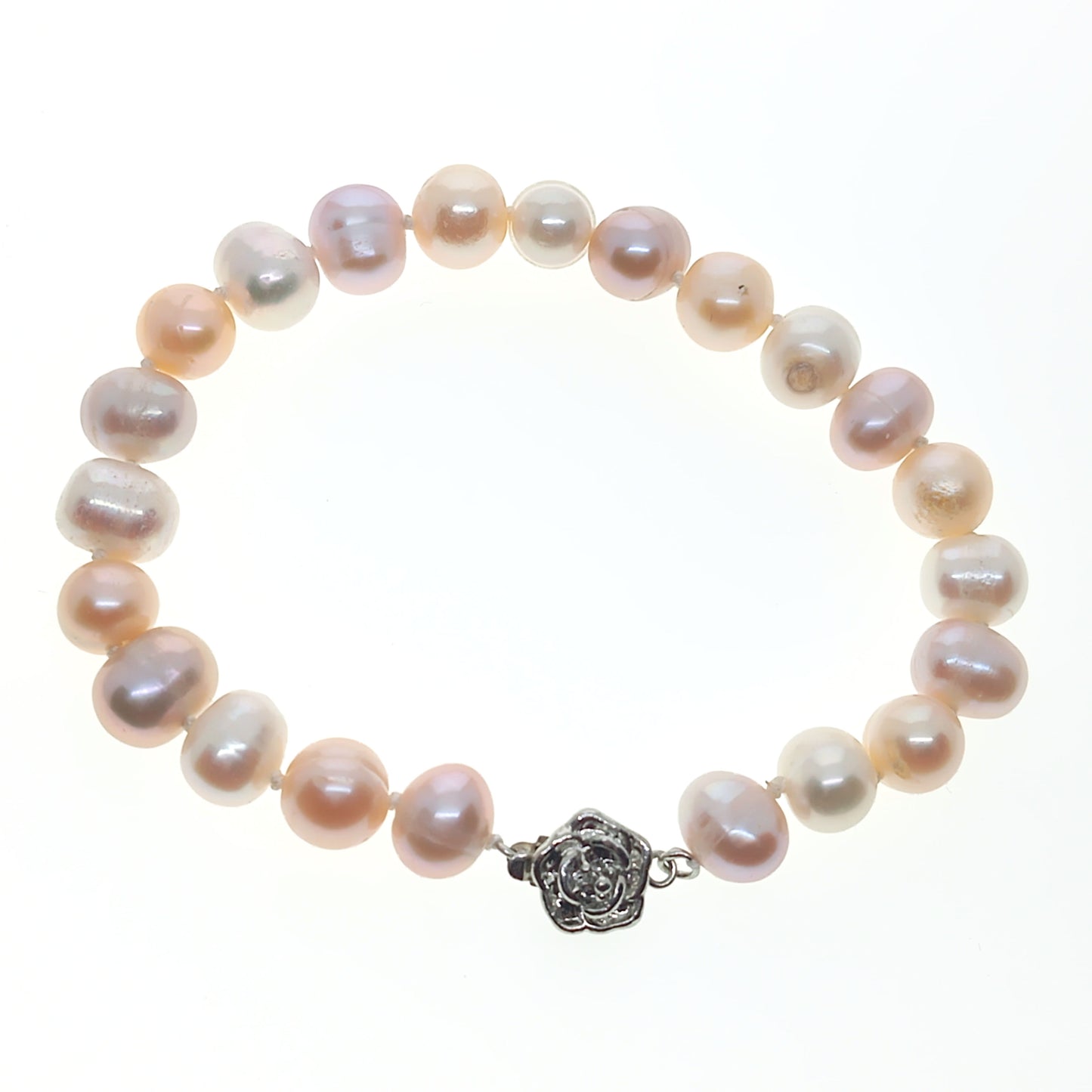 Multicolour Freshwater Cultured Pearl Bracelet | 19.5cm Toggle | Gift Boxed