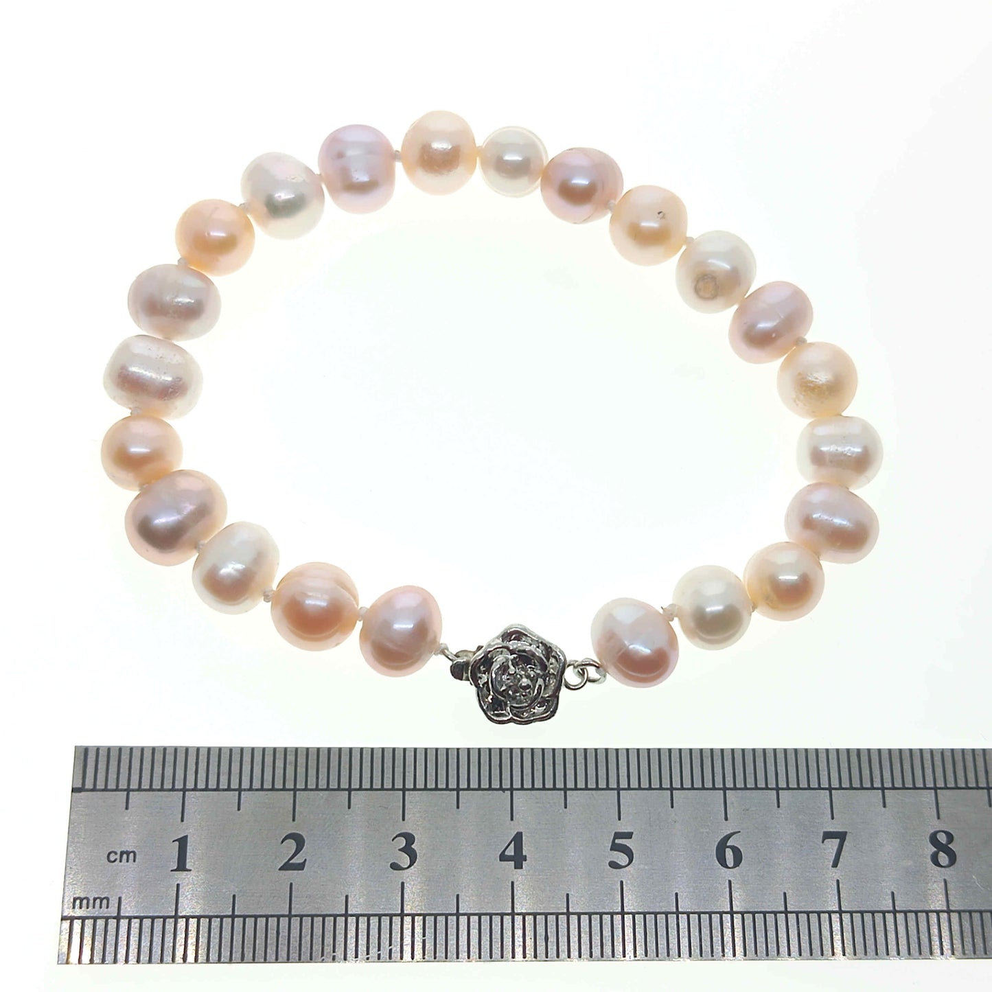 Multicolour Freshwater Cultured Pearl Bracelet | 19.5cm Toggle | Gift Boxed