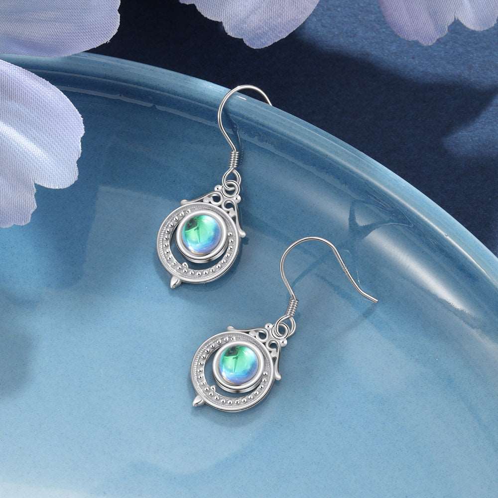 Sterling Silver Opalite Earrings Earrings Drop Earrings Fish Hook Earrings Opalite Sterling Silver