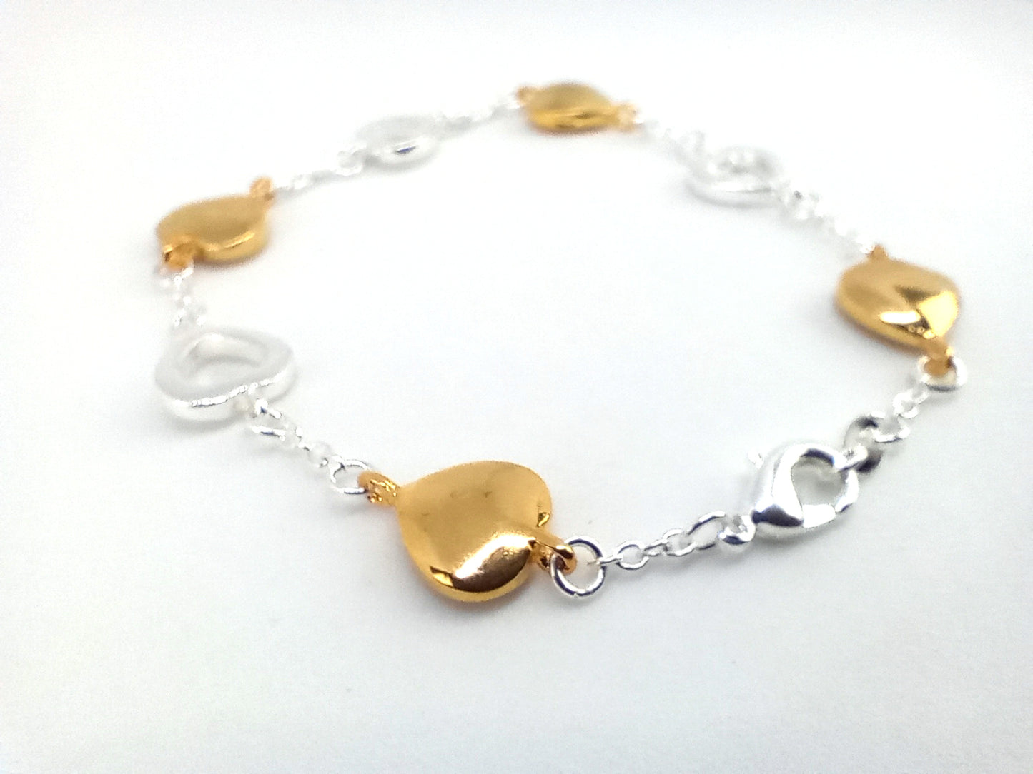 Gold & Silver Plated Bracelet (20cm)