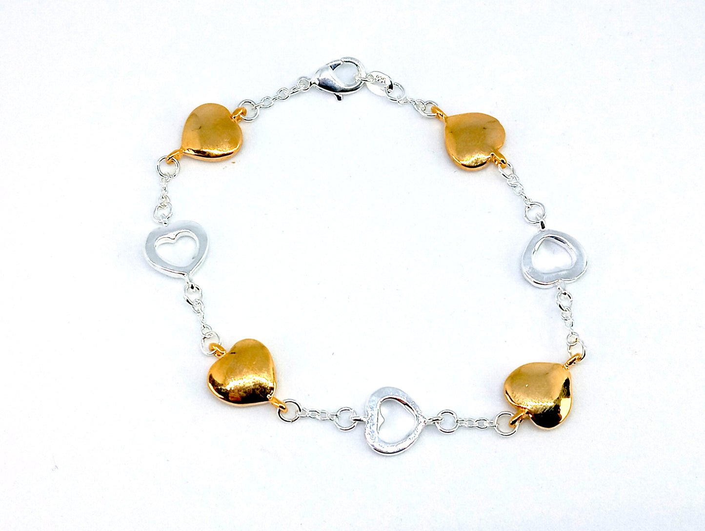 Gold & Silver Plated Bracelet (20cm)