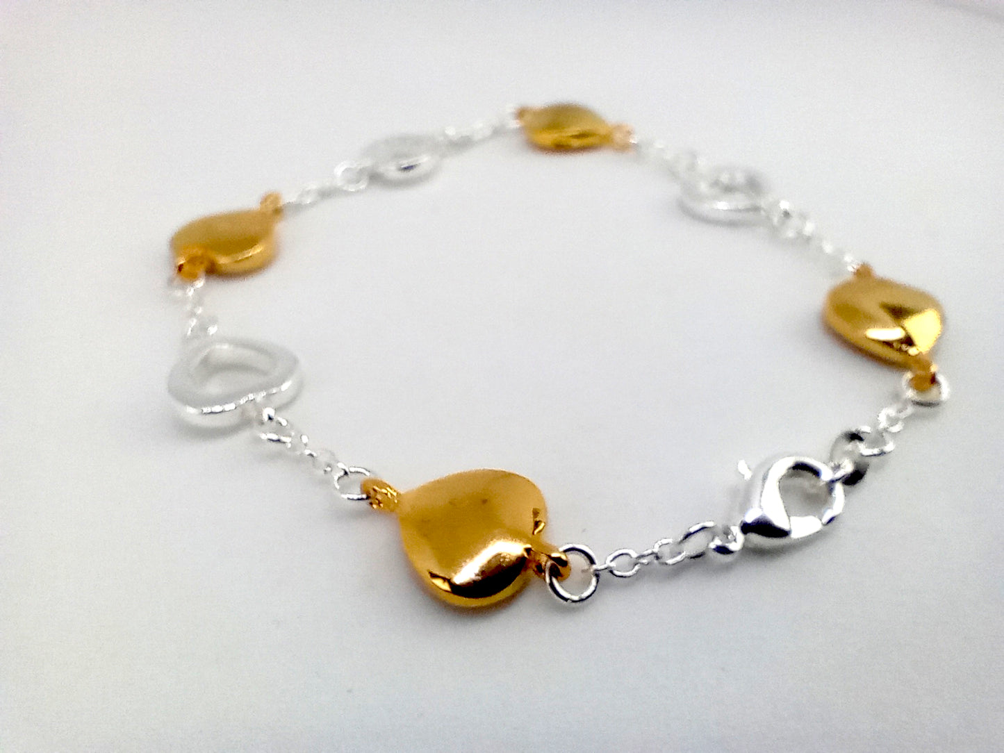 Gold & Silver Plated Bracelet (20cm)