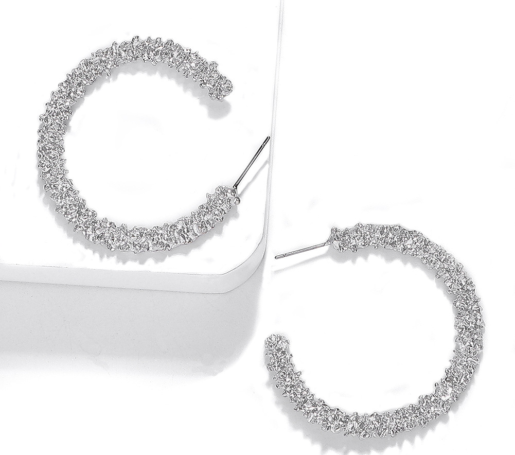 Hoop Earrings Earrings Hoop Earrings Silver Plated Yellow Gold Plated Zinc Alloy