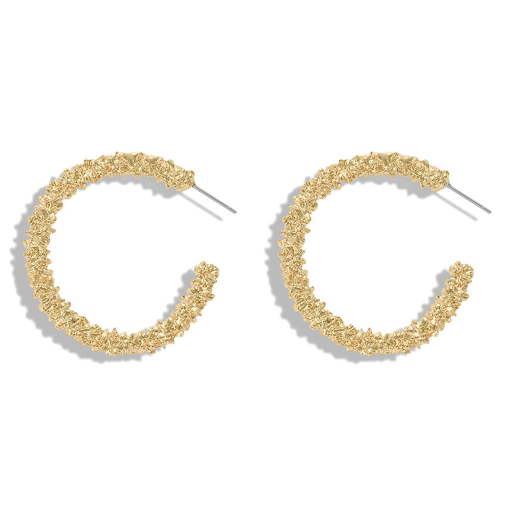 Hoop Earrings Yellow Gold Plated Earrings Hoop Earrings Silver Plated Yellow Gold Plated Zinc Alloy