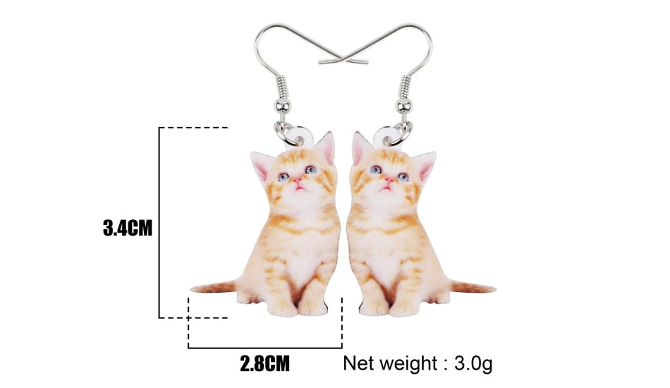 Kitten Earrings