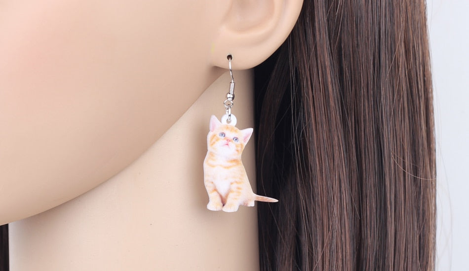 Kitten Earrings