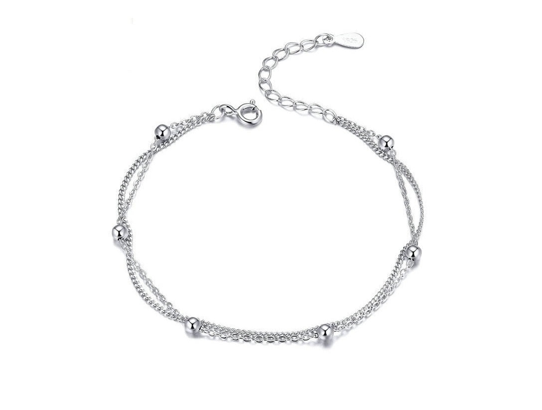 Sterling Silver Bracelet (16-18cm) Bracelet Bracelet Platinum Plated Sterling Silver