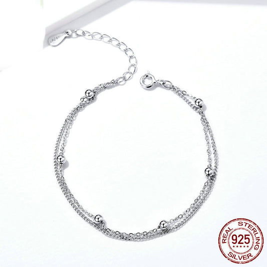 Sterling Silver Bracelet (16-18cm) Bracelet Bracelet Platinum Plated Sterling Silver