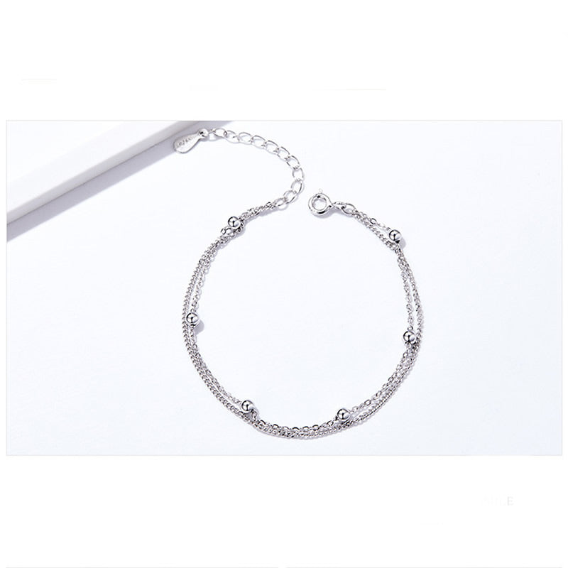 Sterling Silver Bracelet (16-18cm) Bracelet Bracelet Platinum Plated Sterling Silver