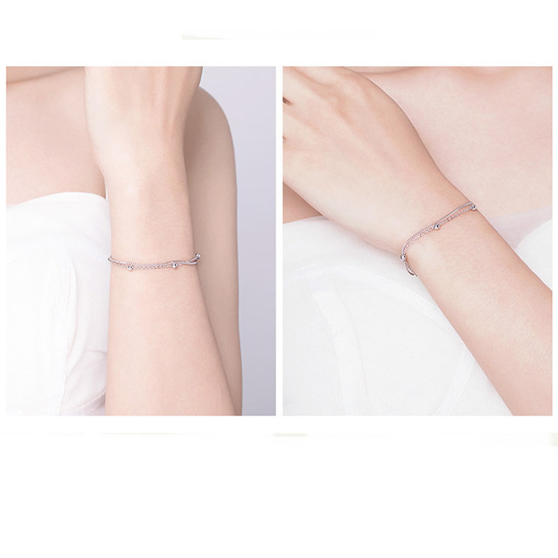 Sterling Silver Bracelet (16-18cm) Bracelet Bracelet Platinum Plated Sterling Silver