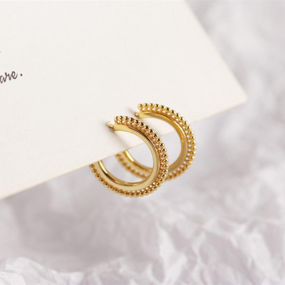 Yellow Gold Plated Sterling Silver Hoop Earrings Earrings Hoop Earrings Sterling Silver Yellow Gold Plated