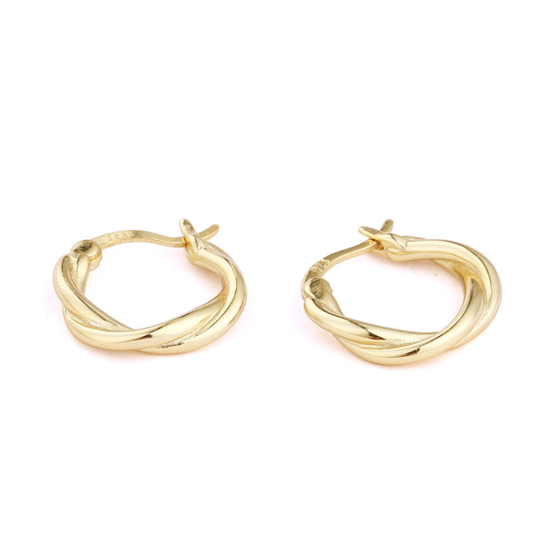 Yellow Gold Plated Sterling Silver Huggie Hoop Earrings Earrings Hoop Earrings Huggie Earrings Sterling Silver Yellow Gold Plated