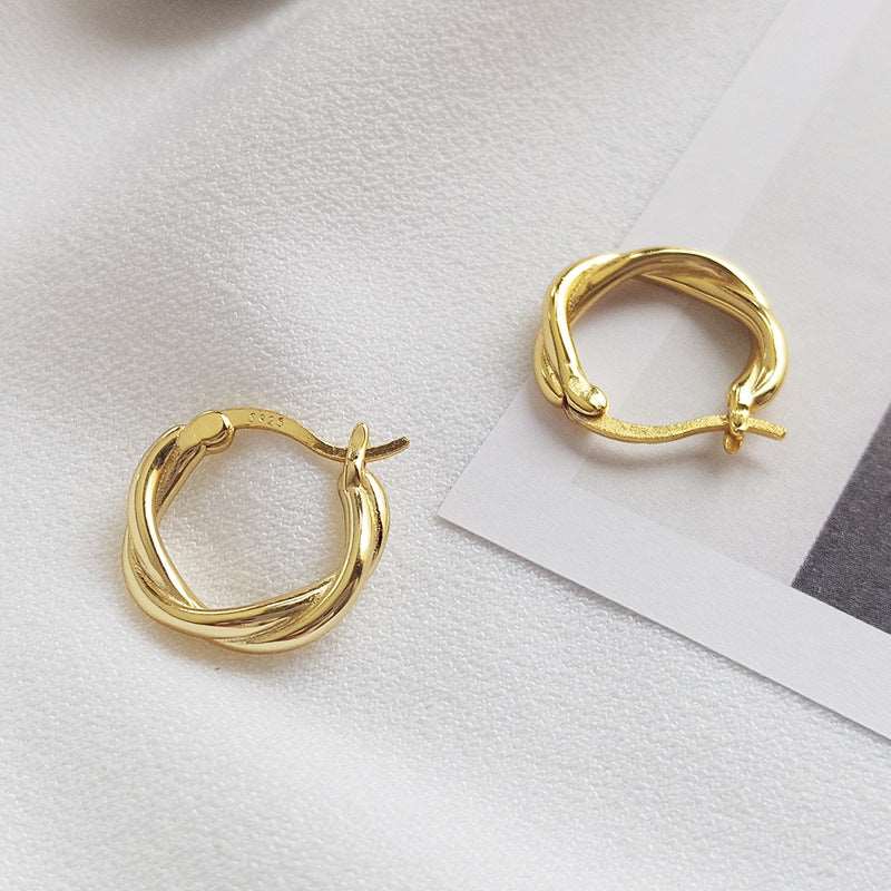 Yellow Gold Plated Sterling Silver Huggie Hoop Earrings Earrings Hoop Earrings Huggie Earrings Sterling Silver Yellow Gold Plated