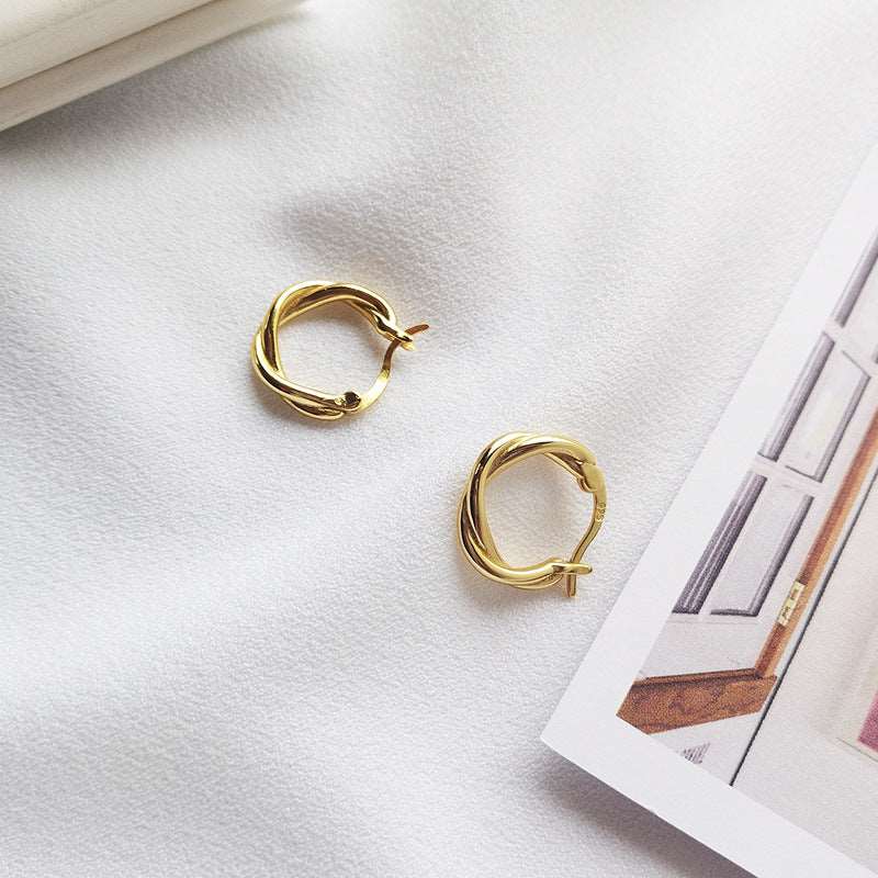 Yellow Gold Plated Sterling Silver Huggie Hoop Earrings Earrings Hoop Earrings Huggie Earrings Sterling Silver Yellow Gold Plated