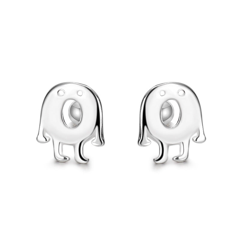 Sterling Silver Ghost Stud Earrings Earrings Ghost Sterling Silver Stud Earrings