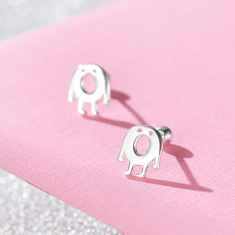 Sterling Silver Ghost Stud Earrings Earrings Ghost Sterling Silver Stud Earrings
