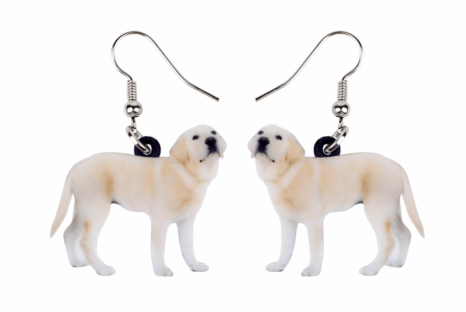 Cute Labrador Retriever Earrings Earrings Acrylic Animal Dangle Earrings Fish Hook Earrings Labrador