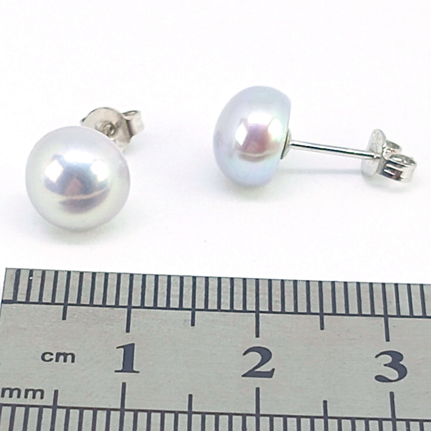 Cultured Freshwater Pearl Stud Earrings | 9mm | Gift Boxed