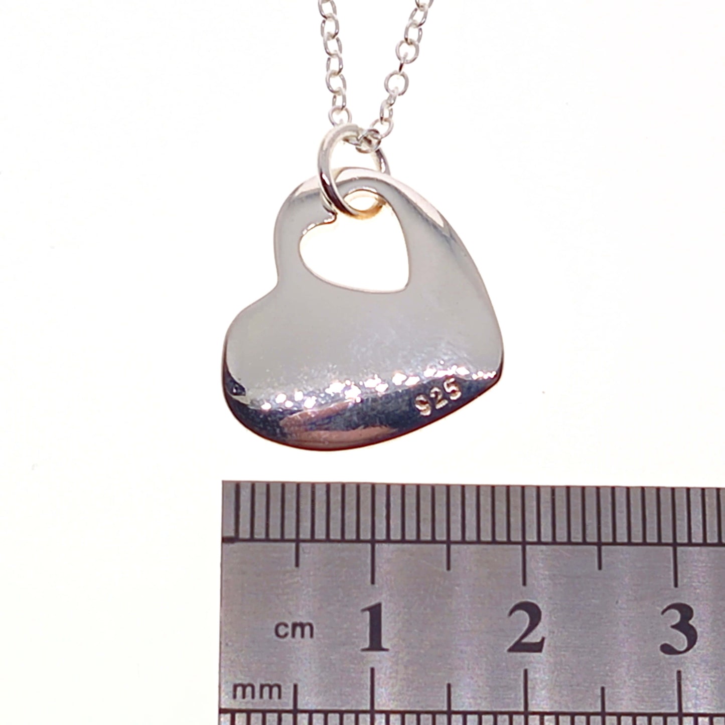 Silver Plated Heart Pendant Necklace | 45cm | Gift Boxed