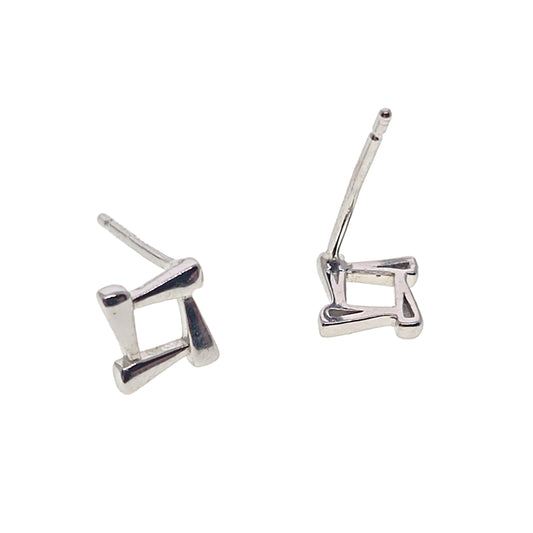 925 Sterling Silver Square Stud Earrings | 8mm | Gift Boxed