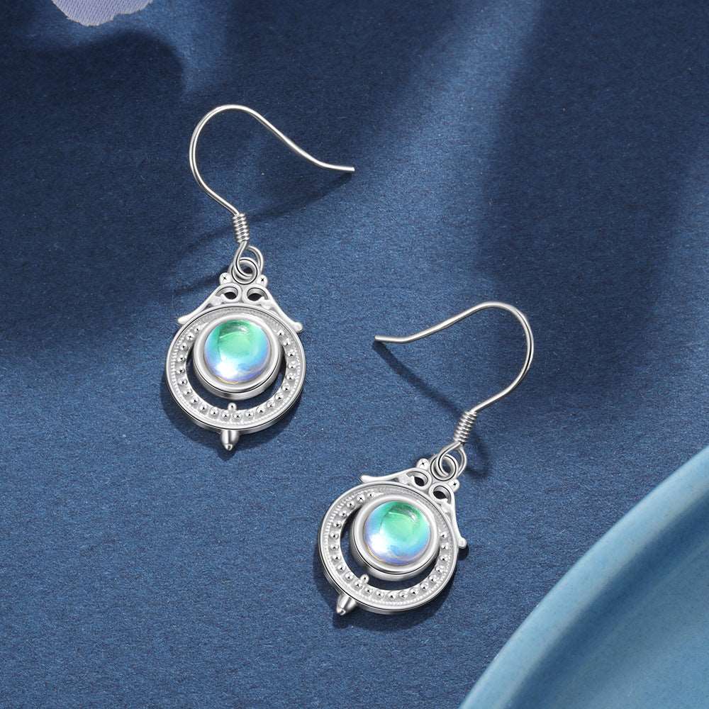Sterling Silver Opalite Earrings Earrings Drop Earrings Fish Hook Earrings Opalite Sterling Silver