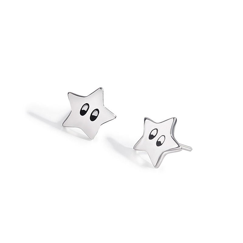 Sterling Silver Star Stud Earrings Earrings Star Sterling Silver Stud Earrings