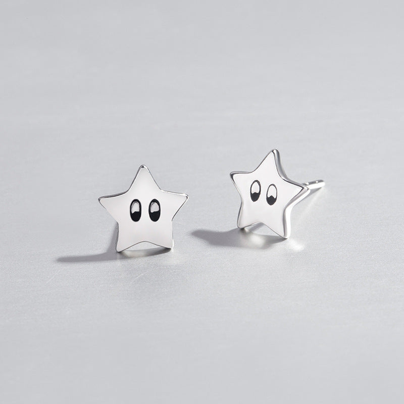 Sterling Silver Star Stud Earrings Earrings Star Sterling Silver Stud Earrings