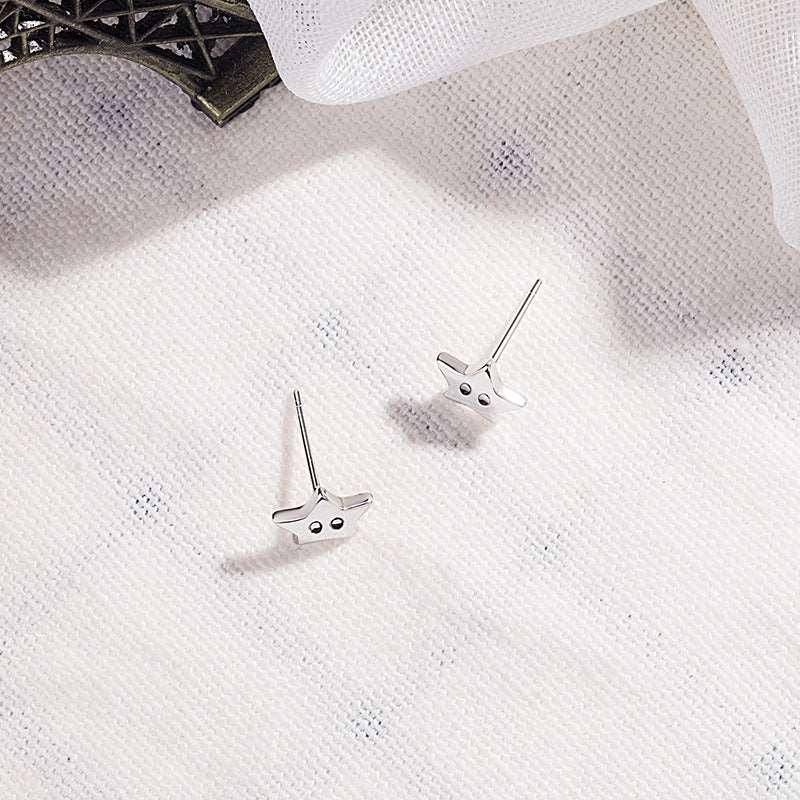 Sterling Silver Star Stud Earrings Earrings Star Sterling Silver Stud Earrings