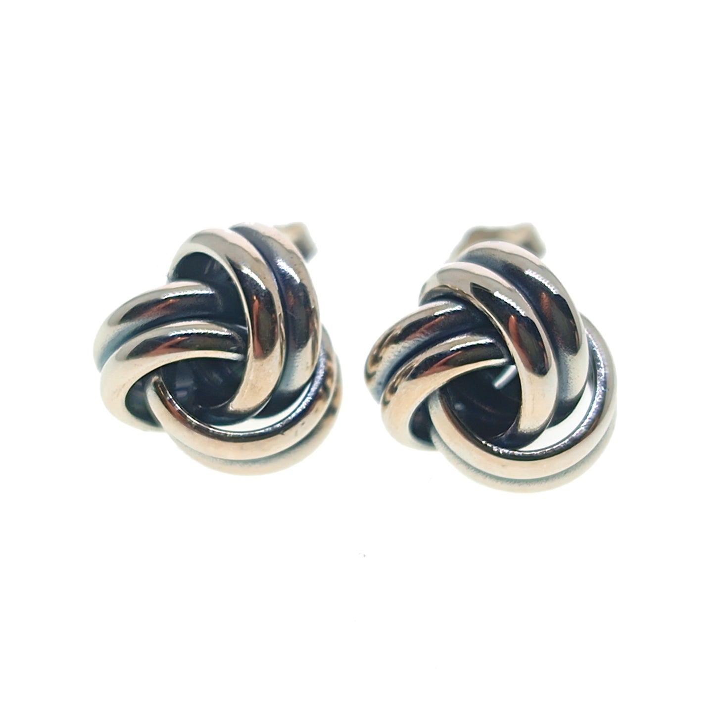 925 Sterling Silver Love Knot Stud Earrings | 9mm | Gift Boxed