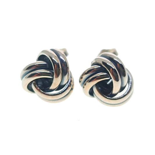 925 Sterling Silver Love Knot Stud Earrings | 9mm | Gift Boxed