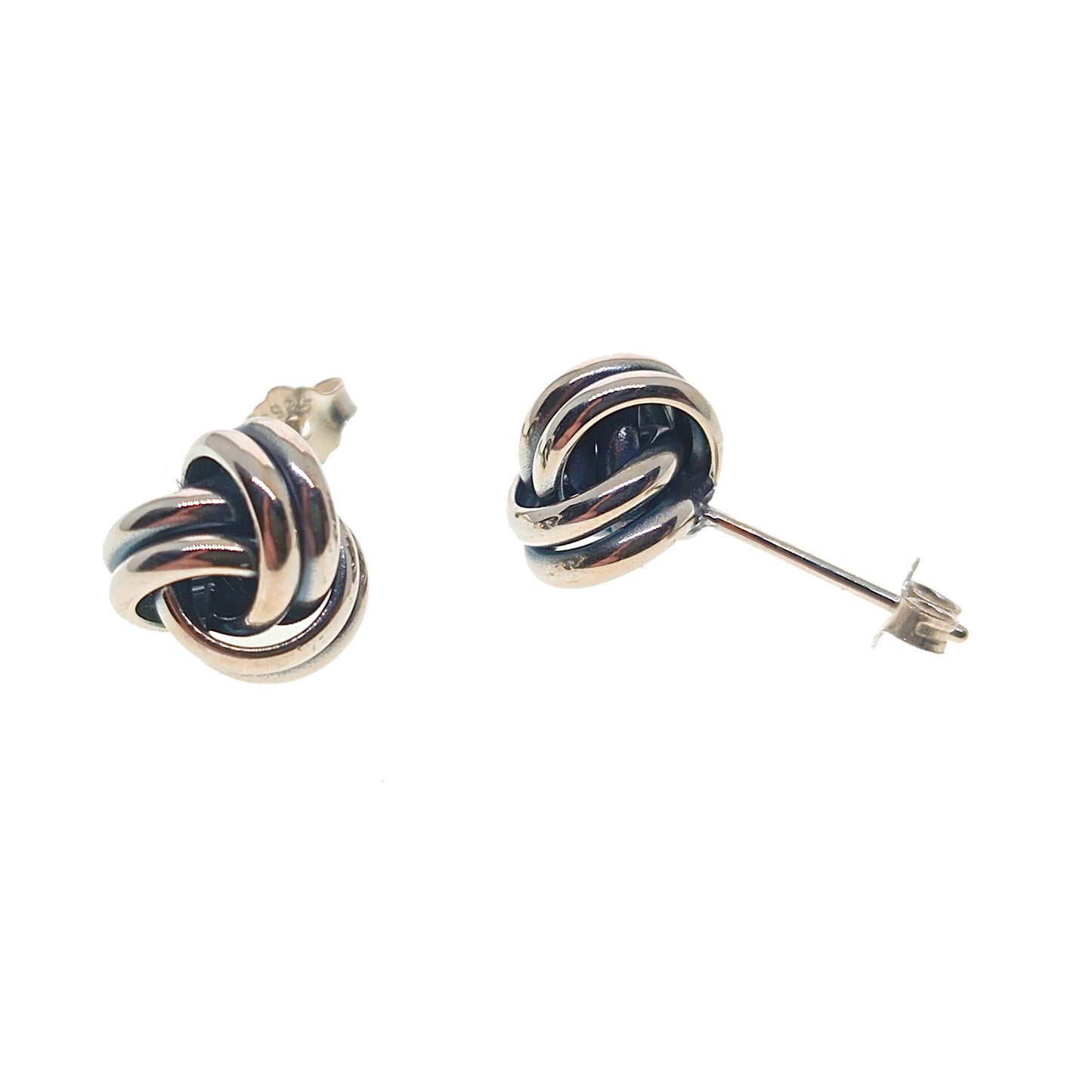 925 Sterling Silver Love Knot Stud Earrings | 9mm | Gift Boxed