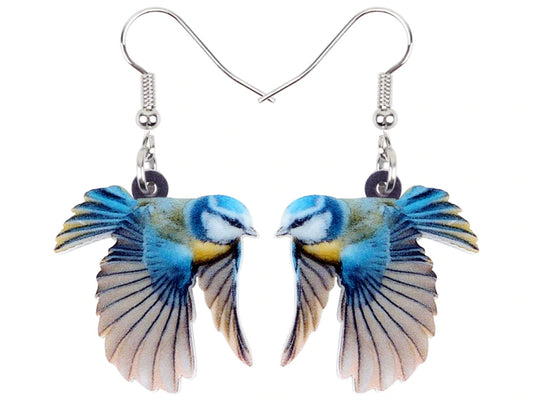Animal Earrings - Tit Bird
