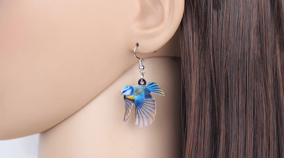 Animal Earrings - Tit Bird