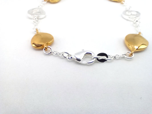 Gold & Silver Plated Bracelet (20cm)