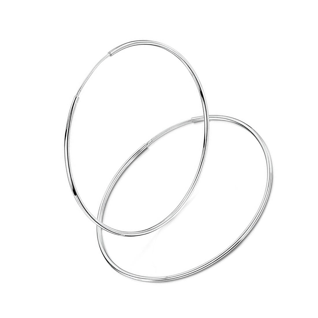925 Sterling Silver Large Hoop Earrings | 40-60mm | Boxed