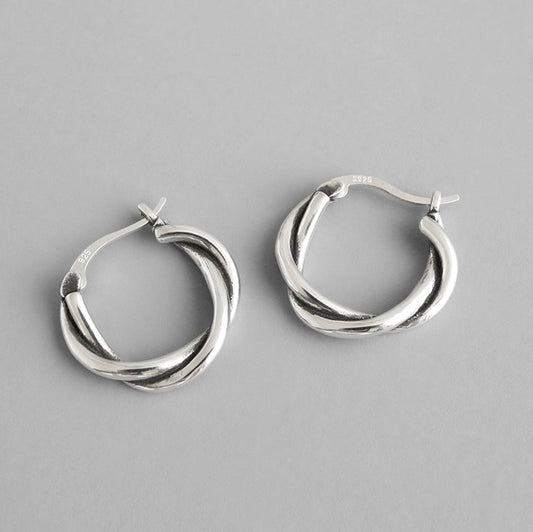 Sterling Silver Hoop Huggie Earrings Earrings Hoop Earrings Huggie Earrings Sterling Silver