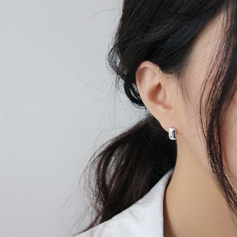 Sterling Silver Stud Earrings Earrings Platinum Plated Sterling Silver Stud Earrings Yellow Gold Plated