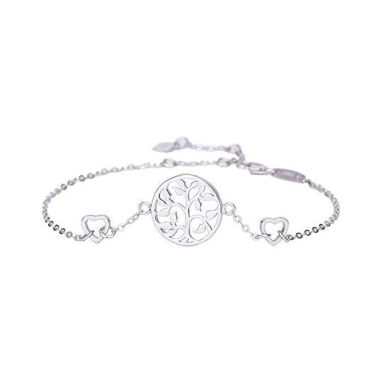 Sterling Silver Bracelet (22.5cm) Bracelet Bracelet Platinum Plated Sterling Silver