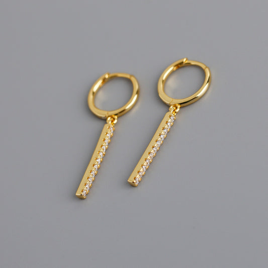 Yellow Gold Plated Sterling Silver Earrings