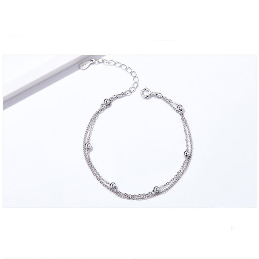 Sterling Silver Bracelet (16-18cm) Bracelet Bracelet Platinum Plated Sterling Silver