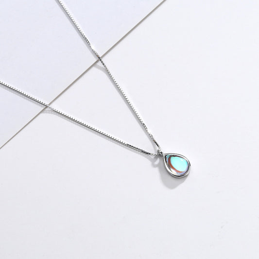 Sterling Silver Pendant Necklace (Moonstone) Necklace Opalite Pendant Necklace Sterling Silver