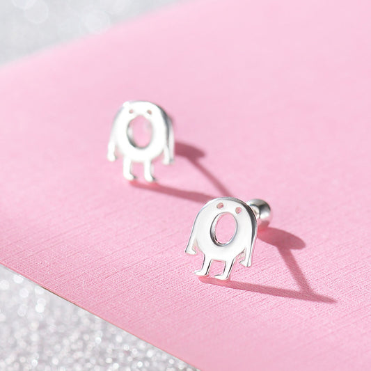 Sterling Silver Ghost Stud Earrings Earrings Ghost Sterling Silver Stud Earrings