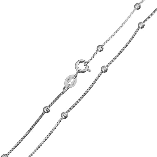 Sterling Silver Necklace (45.7cm) Necklace Necklace Sterling Silver