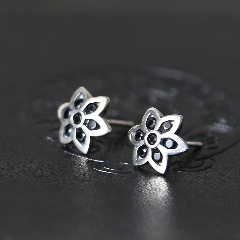925 Sterling Silver Flower Stud Earrings | 9-11mm | Gift Boxed