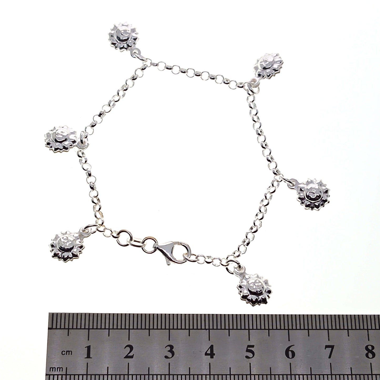 Italian 925 Sterling Silver Bracelet | 17.8cm | Gift Boxed