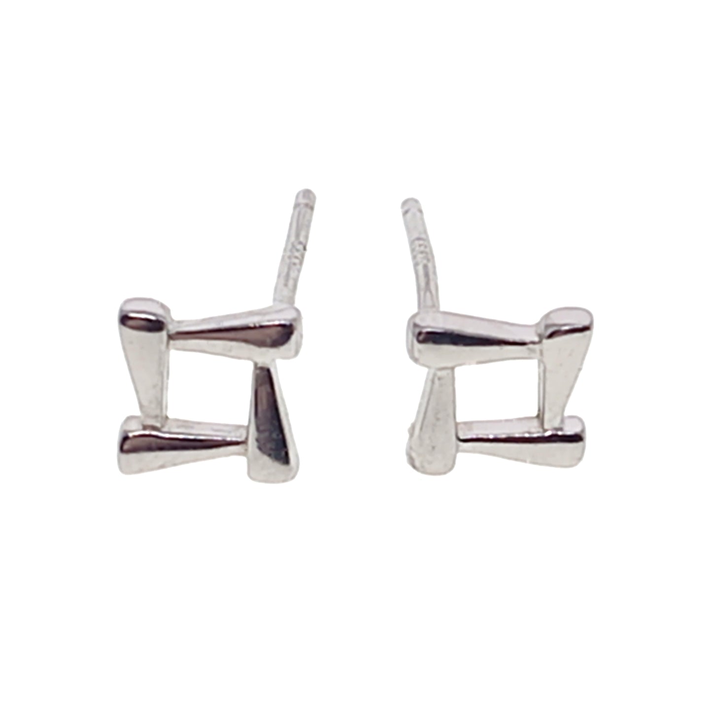 925 Sterling Silver Square Stud Earrings | 8mm | Gift Boxed