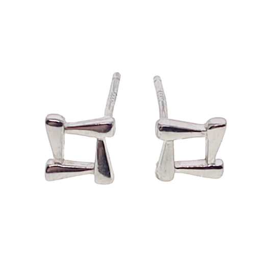 925 Sterling Silver Square Stud Earrings | 8mm | Gift Boxed