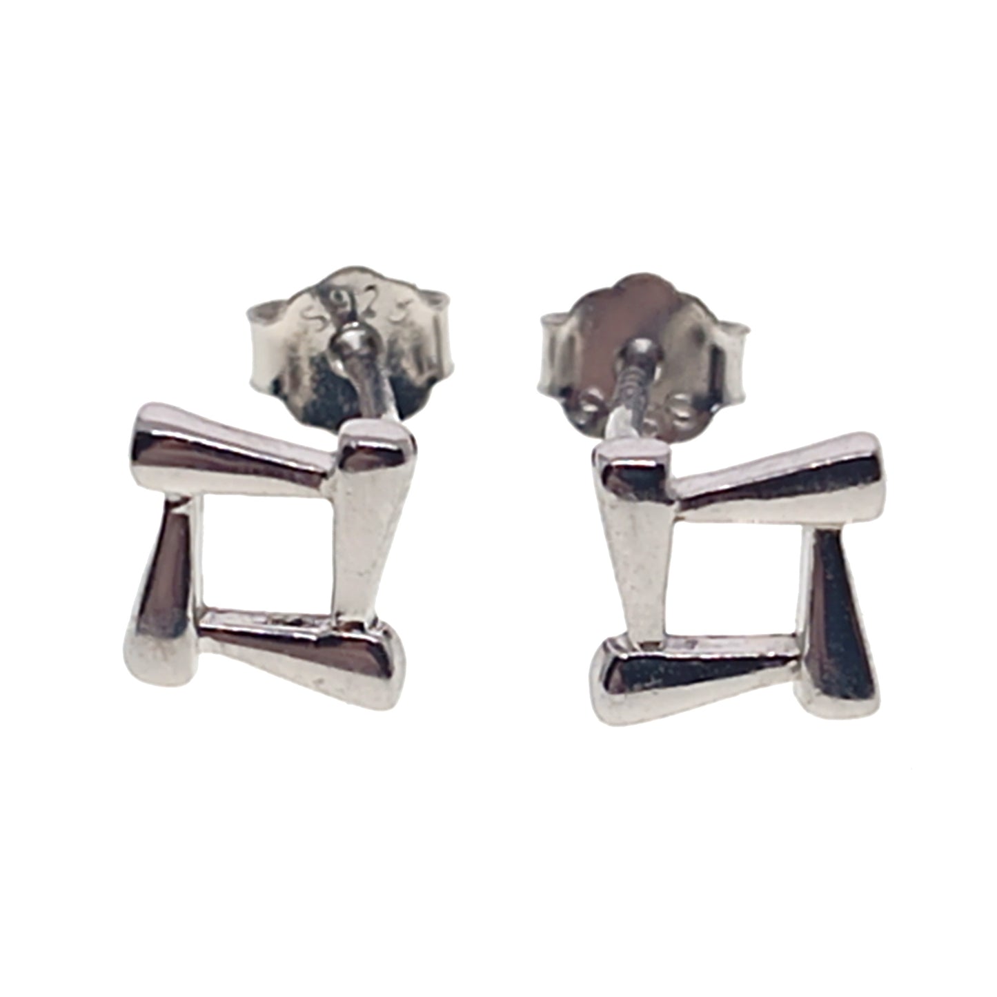 925 Sterling Silver Square Stud Earrings | 8mm | Gift Boxed