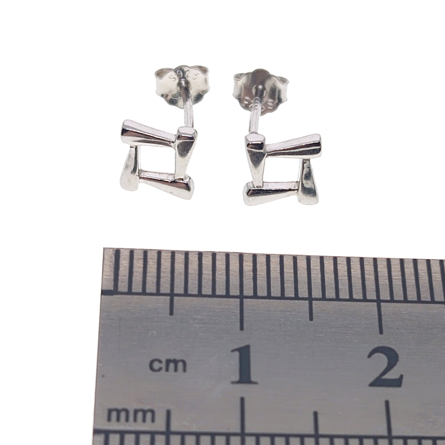 925 Sterling Silver Square Stud Earrings | 8mm | Gift Boxed